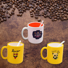 Mix Design & Color Coffee Mug With Spoon and box packing, Design Coffee Mug Used for Drinking and Taking Coffees and Some Other Beverages in All Kinds of Places (1 pc) - dailyneed.life
