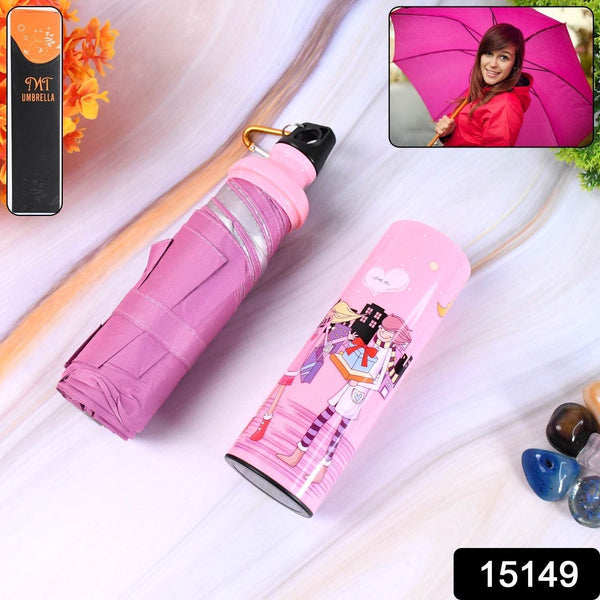 4 Fold Foldable Bottle Summer Umbrella for On-the-Go (1 Pc / Mix Color) - dailyneed.life