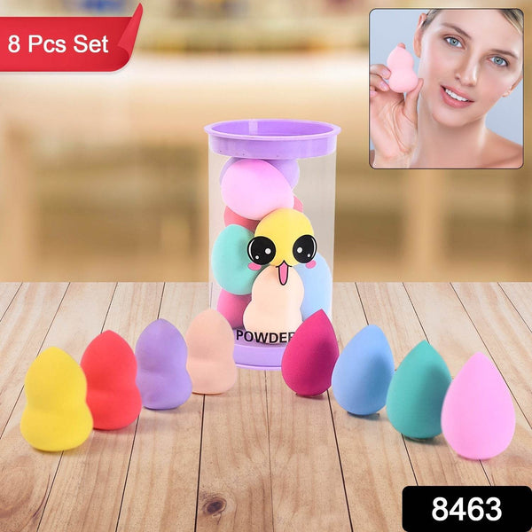 Makeup Beauty Powder Puff (8 Pcs Set / With Case / Mix Color) - dailyneed.life