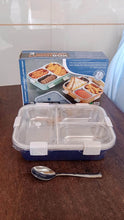 3 Compartment Transparent Stainless Steel Lunch Box for Kids, Tiffin Box, Lunch Box, Lunch Box for Kids, Insulated Lunch Box, Lunch Box for Office Women and Men, Stainless Steel Tiffin Box for Boys, Girls, School Office (Multi Color) - dailyneed.life
