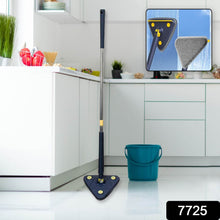 Rotatable Adjustable Triangle Cleaning Mop Triangle Mop with Stainless Steel Long Handle Push-Pull Squeezing Cleaning Mop Dry & Wet Mop for Floor Windows (1 Pc) - dailyneed.life