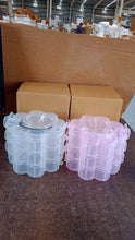 3-Layer Transparent Plastic Flower-Shaped Storage Box with 9 Grids - dailyneed.life