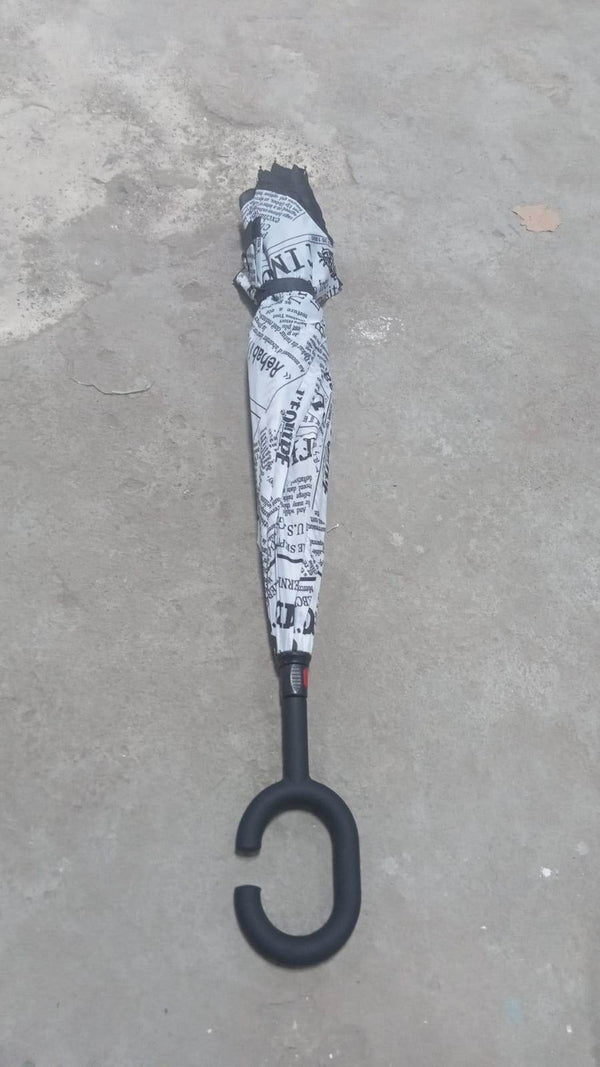 Printed Travel Windproof Umbrella (Reverse Umbrella) - dailyneed.life