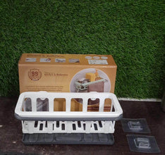 Multipurpose Platic Hanging Drain Rack Retractable Sponge Storage Hanging Rack With Adhesive Hook for Kitchen and Bathroom Dishcloth Holders Basket Drying Tray Organizer - dailyneed.life