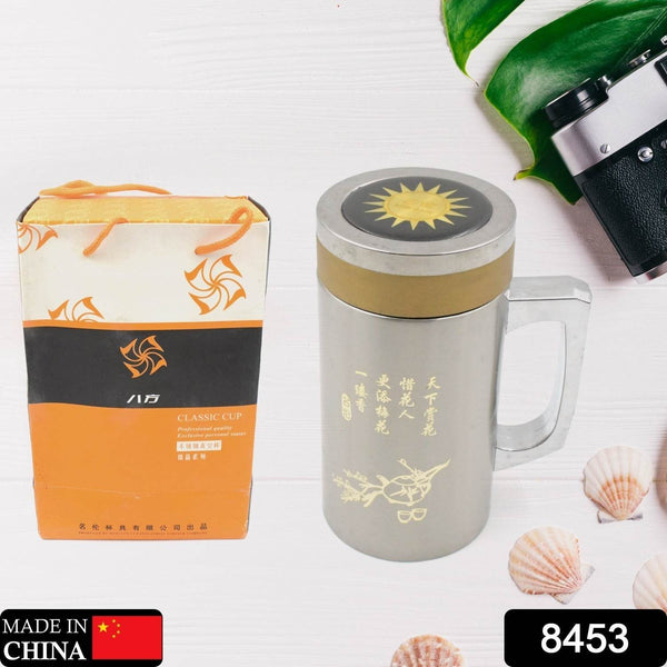 Multifunctional Double-Wall Thermos Water Bottles, Spill Proof with Leakproof Drinking Cup for Office Mug, Home, Travel, School (400ml) - dailyneed.life