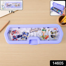 Cartoon Character Printed Plastic Pencil Box with Built-in Maze Puzzle Game (1 Pc) - dailyneed.life