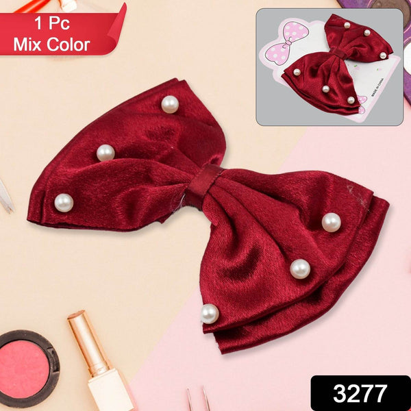 Hair Bow Knot Clip Suitable For Girls (1 Pc / Multicolour), Hair accessories - dailyneed.life
