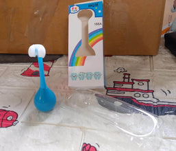 Soft Bristle 3-Sided Training Toothbrush – Inverted Silicone Head for Kids (Ages 2-12, 1 Pc) - dailyneed.life
