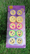 Emoticon Stamps 10 pieces in Round Shape Stamp (Multicolor / 10 Pc) - dailyneed.life