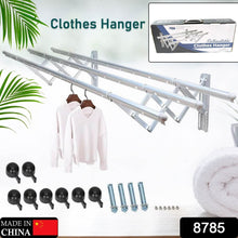 Clothes Rail Rack Clothes Drying Racks, Airer Clothes Drying Rack Wall Mounted Clotheshorse Clothes Airer Washing Cloth Line Extendable Fold Towel Rack Bar for Bathroom Indoor Outdoor - dailyneed.life