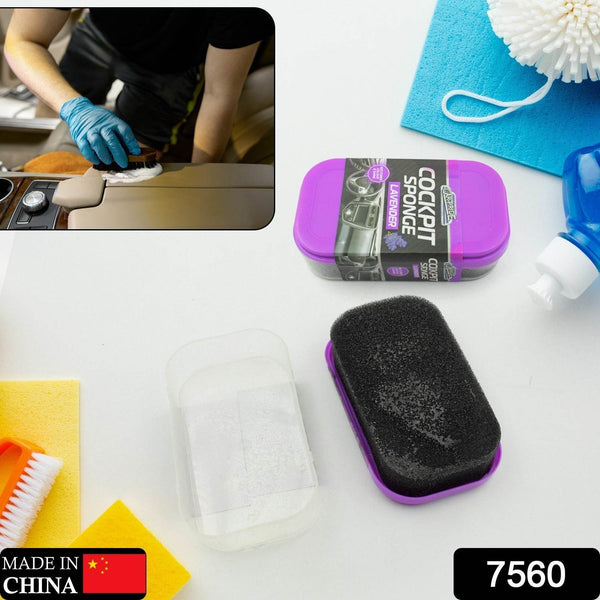 Cockpit Sponge - Polishing Sponge Cleaning Sponge Foam Perfect for Car Polish, Dust Cleaner Car Accessories for Women Men Car Cleaning Supplies Auto Detailing Tools, Sponge Perfect for Car Polish, Paint Care, Washing (1 Pc) - dailyneed.life