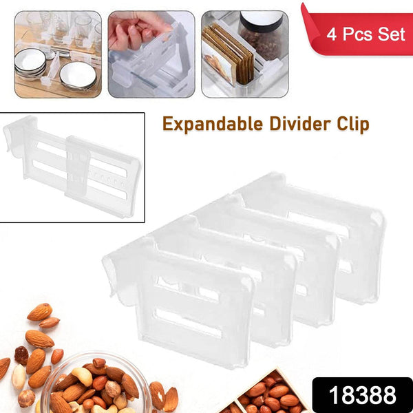 Refrigerator Internal Drawer Shelf Divider Clip (4 Pcs Set) - dailyneed.life