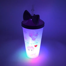 Unicorn Water Bottle with Straw & Lid for Kids (With Light) - dailyneed.life