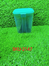 Plastic 2 Sections Air Tight Transparent Food Grain Cereal Storage Container (2 ltr) - dailyneed.life