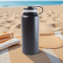 Black Stainless Steel Double Wall Vacuum-insulated Drink Water Bottle (1000 Ml) - dailyneed.life