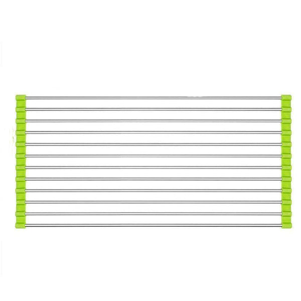 Foldable Drain Rack Kitchen Sink Roll up Dish Drying Rack Portable Dish Rack - dailyneed.life
