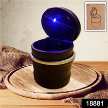 Portable Car Ashtray with Lid and Blue LED Light (1 Pc) - dailyneed.life