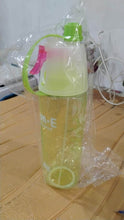 Plastic Dual Function Sports Water Bottle with Built-in Mist Spray and Leakproof Cap (600ML / 1 Pc) - dailyneed.life