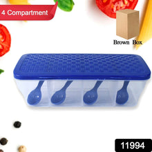 Kitchen Multipurpose Air-tight 4 Sections Storage Containers / Masala Box (1 Set) - dailyneed.life