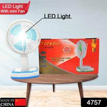 PORTABLE LED LIGHT WITH MINI FAN- YJ 5570 (Battery Not Include) - dailyneed.life