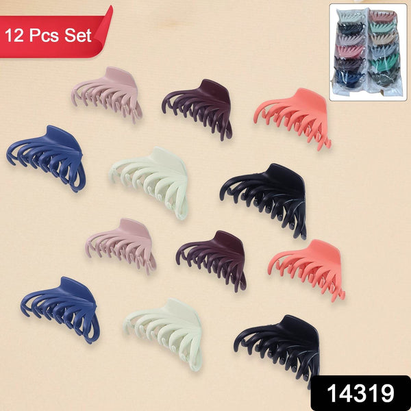 Hair Claw Clips Set for Women & Girls (Mix Design, Multicolor & 12 Pc) - dailyneed.life