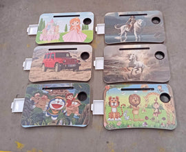 Multi-Purpose Laptop Desk for Study and Reading with Foldable, Cupholder & Drawer (1 Pc / Mix Catoon Design / 58×38 Cm) - dailyneed.life