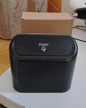 Plastic Mini Car Trash Can / Bin with Lid (1 Pc / With Brown Box) - dailyneed.life