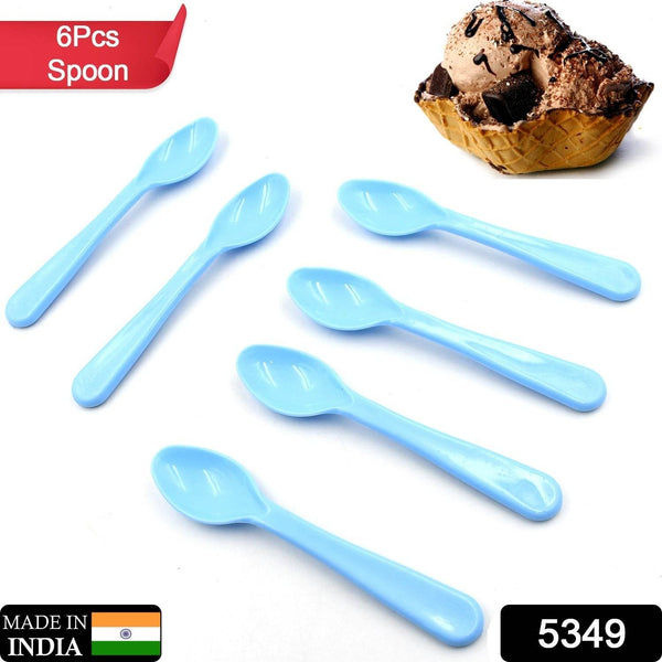 Food Plastic Spoon Set, Plastic Table Spoon Set Plastic Tea Spoon, Coffee with ABS Plastic, Heat-Resistant Spoon (6 Pc Set ) - dailyneed.life