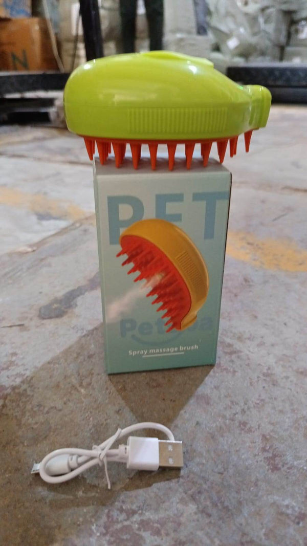 3-in-1 Cat Steamy Brush – Self-Cleaning Pet Grooming & Hair Removal Comb - dailyneed.life