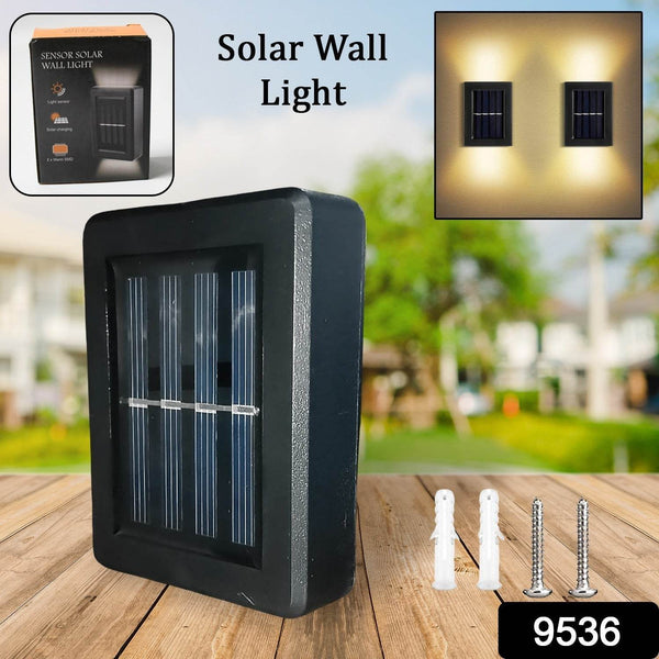 Solar Wall Lights Small Fence Lights Solar Powered Up Down LED Porch Light Garden Lights Outdoor Solar Landscape Lights WaterProof Light (1 Pc) - dailyneed.life