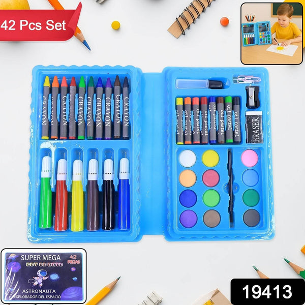 42-Piece Complete Kids Art & Craft Stationery Set - dailyneed.life