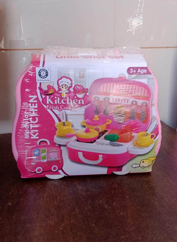 Kitchen Set for Kids Girls Pretend Play Toys Little (23 Pcs Set Approx) - dailyneed.life