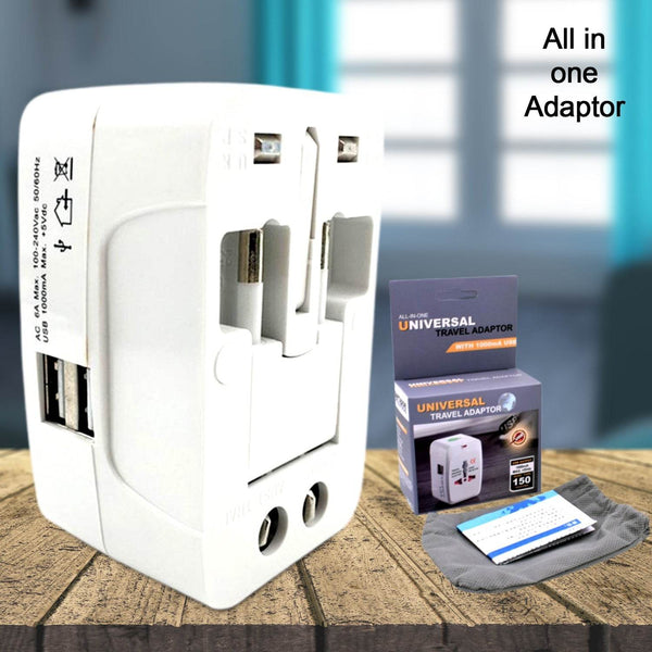 All-in-One Universal Worldwide Travelling AC Adaptor Plug (AU / UK / US / EU) International Power Charger Electric USB Power Plug Socket Adapter Converter (1 Pc) - dailyneed.life