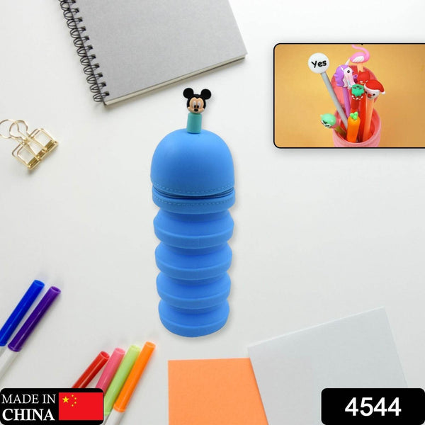 Silicone Telescopic Pencil Case – Large Capacity, Zipper Closure, Perfect for School & Office - dailyneed.life