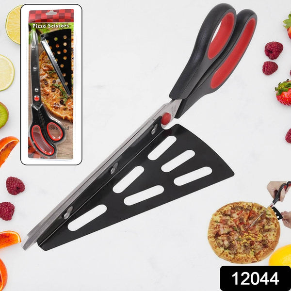 Stainless Steel Pizza Cutter Scissors Plastic Handle with Removable Spatula - dailyneed.life