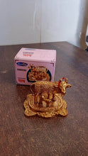 Metal Golden Kamdhenu Cow with Calf (1 Pc) - dailyneed.life