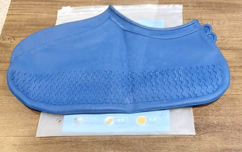 Blue Non-Slip Silicone Rain Reusable Anti skid Waterproof Fordable Boot Shoe Cover (1 Pair) - dailyneed.life