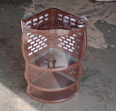 Multi Purpose Plastic Corner Rack a Stylish Storage Shelf for Kitchen / Living Room / Bathroom (1 Pc / 3 Layer ) - dailyneed.life