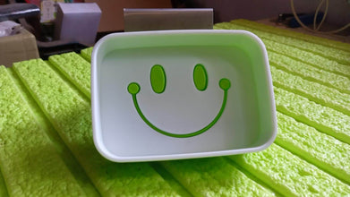 Portable Travel Home Box Cute Cartoons Smile Face Container Draining Holder Soap Dish ,Sabudani - dailyneed.life