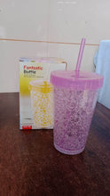 Plastic Reusable Sipper Tumbler with Lid and Straw (1 Pc / 500 ML / Mix Color / 1 Pc) - dailyneed.life