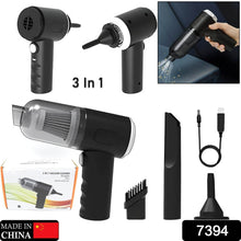 3 in 1 Mini Car Vacuum – Wireless, Rechargeable, Blower & Dust Cleaner for Car, Home & Keyboard - dailyneed.life