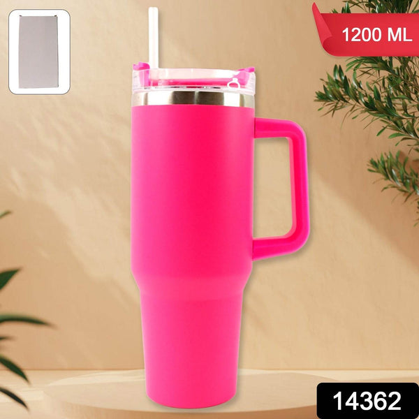 Pink Extra Large Insulated Travel Mug (1200ML - 1 Pc) - dailyneed.life