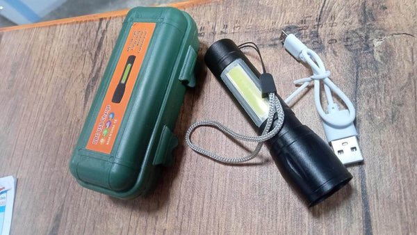 Mini Search Rechargeable LED Long Range Flashlight Emergency Light Torch - dailyneed.life