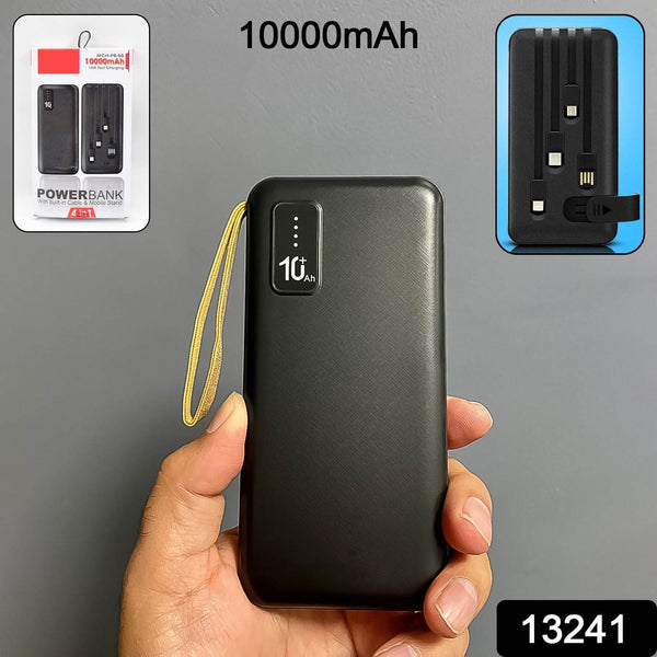 10000mAh, 12W Fast Charging Power Bank with built 4 in 1 USB with Mobile Holder (1 Pc) - dailyneed.life