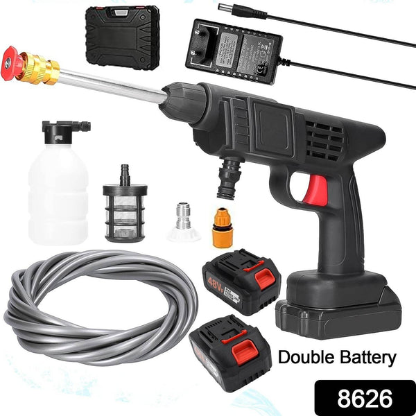 Double Battery 48V Rechargeable Electric, Car Washer Gun (1 Set) - dailyneed.life