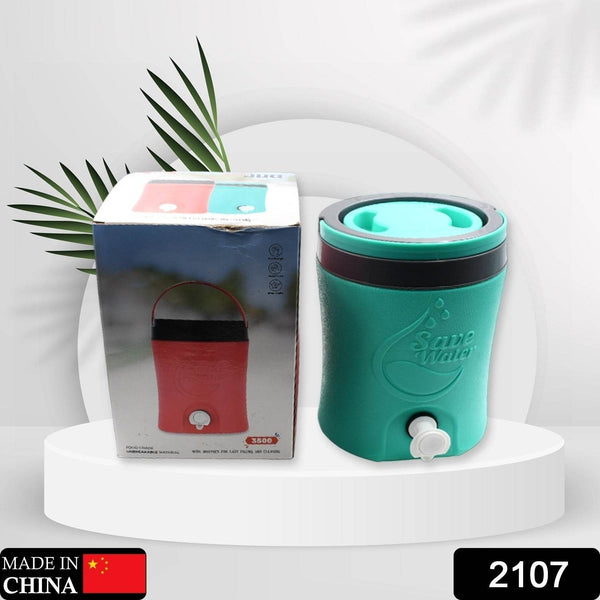 Water Jug Camper with Tap Plastic Insulated Water 3.5 Liter Water Storage Cool Water Storage for Traveling Water Jug 3.5 Ltr - dailyneed.life