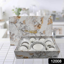 Ceramic Tea / cups and Saucer / Rakabi Set of 12 Pcs - dailyneed.life