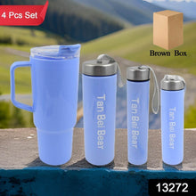 Plastic Water Bottle 3 Different Size Bottle & 1 pc Tumbler With Straw (4 Pc Set) - dailyneed.life