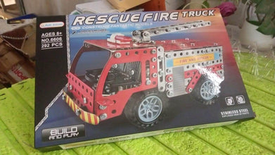Metal DIY Fire Truck Building Blocks for Kids (Fire Truck / 292pcs of truck tool / 1 Set) - dailyneed.life
