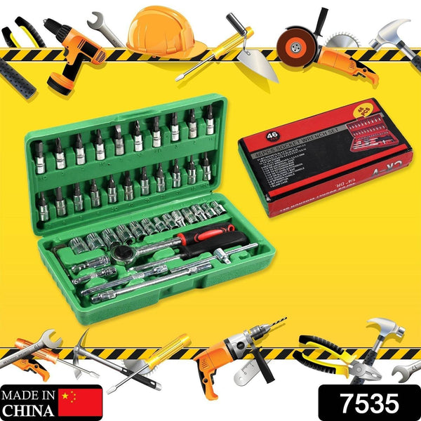 Mechanic 46pc Tool Kit Set High Quality Tool Kit - dailyneed.life